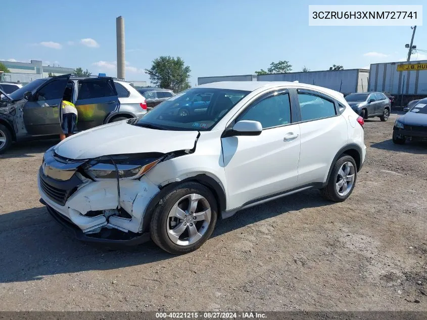 3CZRU6H3XNM727741 2022 Honda Hr-V Awd Lx