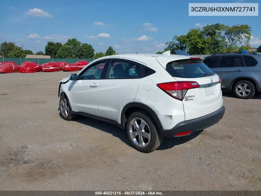 3CZRU6H3XNM727741 2022 Honda Hr-V Awd Lx