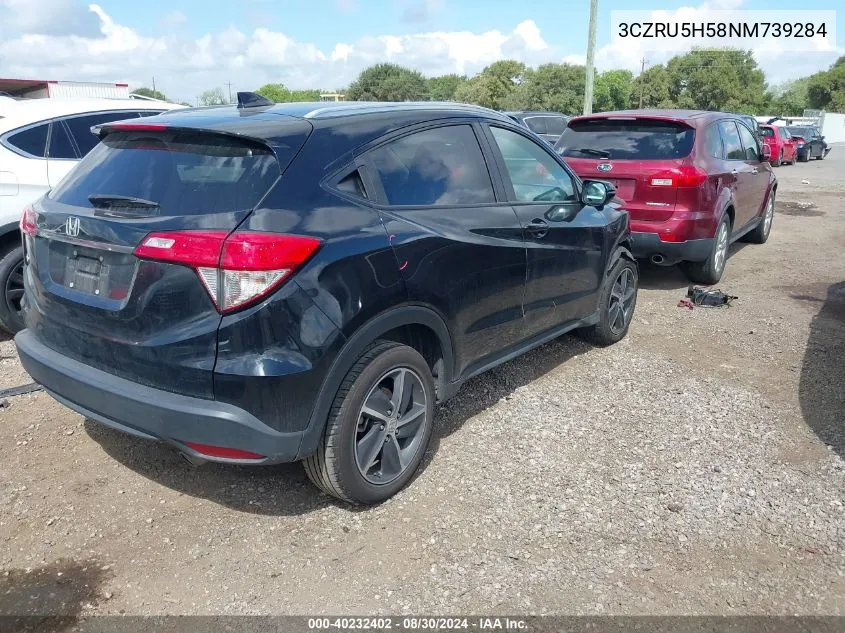 2022 Honda Hr-V 2Wd Ex VIN: 3CZRU5H58NM739284 Lot: 40232402