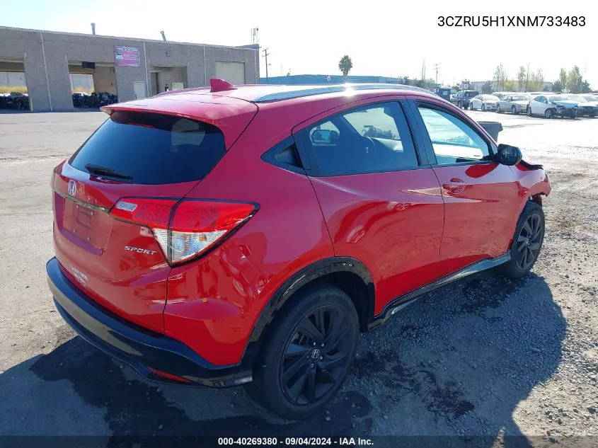 2022 Honda Hr-V Sport VIN: 3CZRU5H1XNM733483 Lot: 40269380