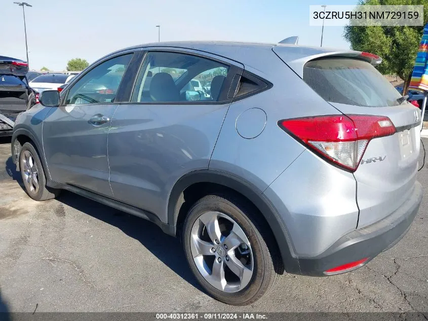 3CZRU5H31NM729159 2022 Honda Hr-V 2Wd Lx