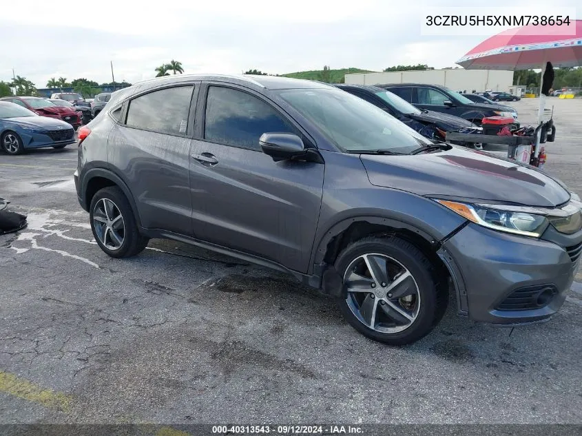 3CZRU5H5XNM738654 2022 Honda Hr-V 2Wd Ex