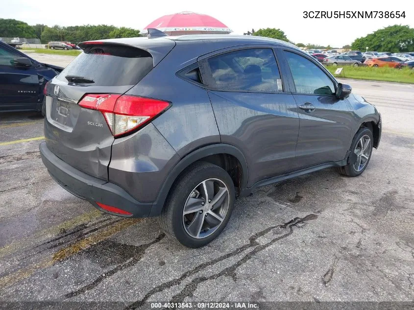 3CZRU5H5XNM738654 2022 Honda Hr-V 2Wd Ex