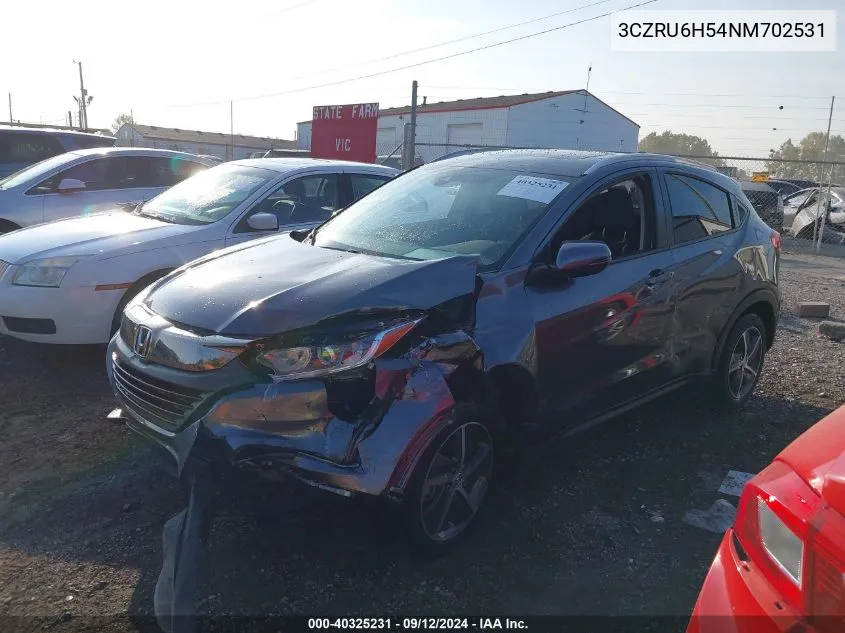 2022 Honda Hr-V Ex VIN: 3CZRU6H54NM702531 Lot: 40325231