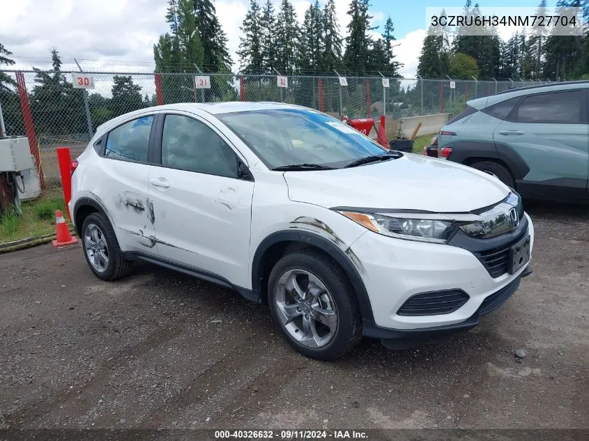 3CZRU6H34NM727704 2022 Honda Hr-V Awd Lx