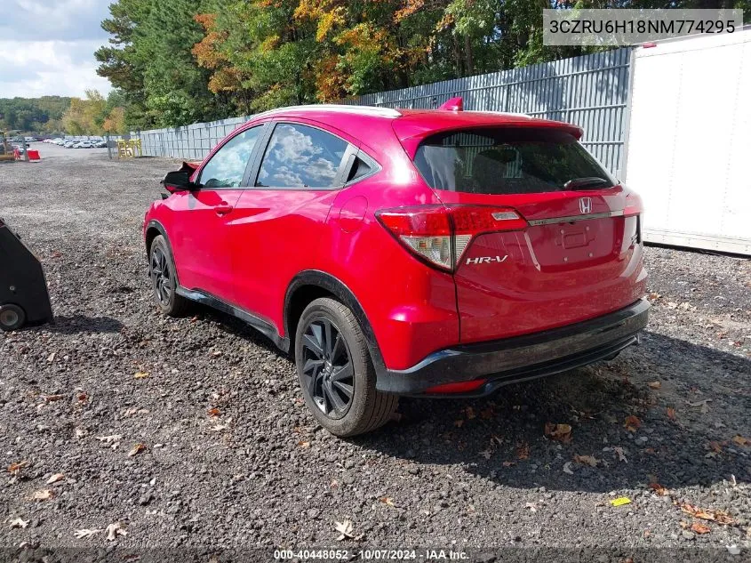 2022 Honda Hr-V Awd Sport VIN: 3CZRU6H18NM774295 Lot: 40448052