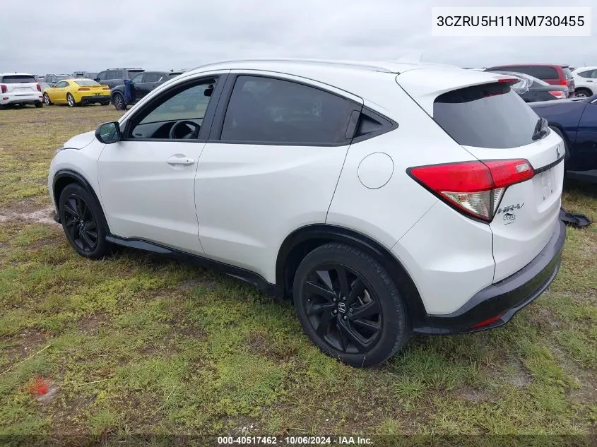 2022 Honda Hr-V Sport VIN: 3CZRU5H11NM730455 Lot: 40517462