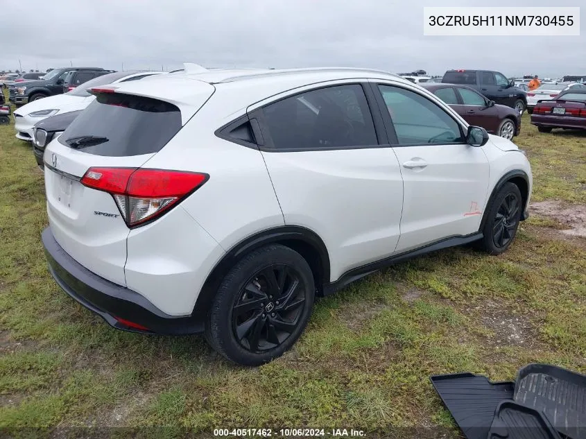 2022 Honda Hr-V Sport VIN: 3CZRU5H11NM730455 Lot: 40517462