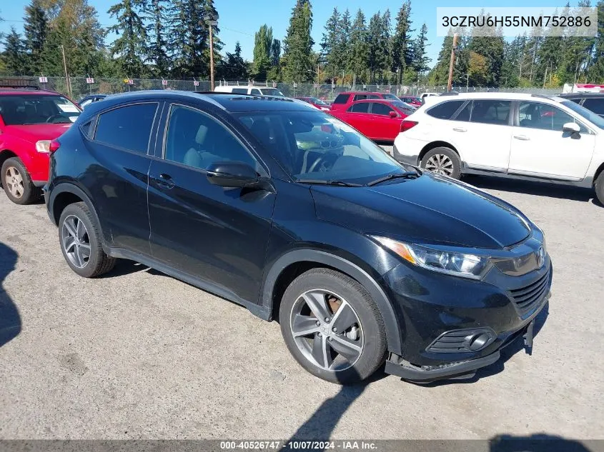 2022 Honda Hr-V Awd Ex VIN: 3CZRU6H55NM752886 Lot: 40526747