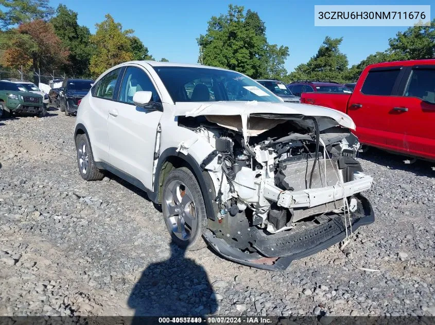 2022 Honda Hr-V Awd Lx VIN: 3CZRU6H30NM711676 Lot: 40537449