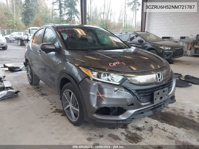 2022 Honda Hr-V Ex VIN: 3CZRU6H52NM721787 Lot: 40539273