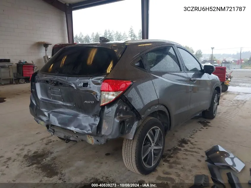 2022 Honda Hr-V Ex VIN: 3CZRU6H52NM721787 Lot: 40539273