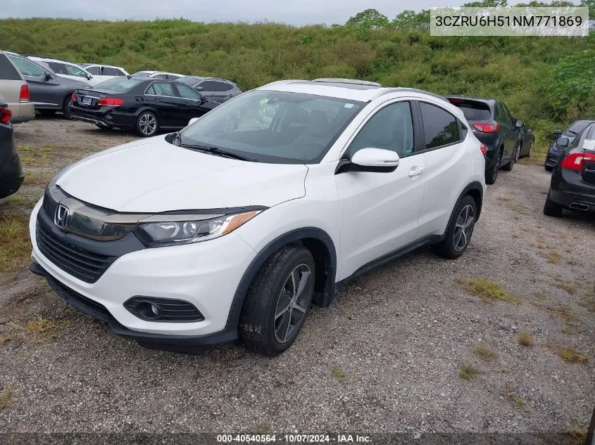 2022 Honda Hr-V Awd Ex VIN: 3CZRU6H51NM771869 Lot: 40540564