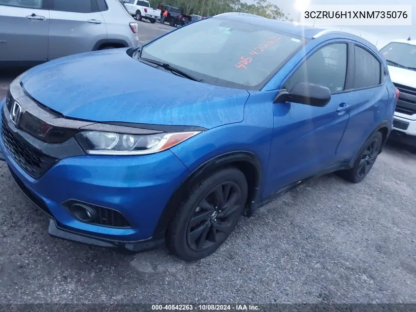 2022 Honda Hr-V Sport VIN: 3CZRU6H1XNM735076 Lot: 40542263