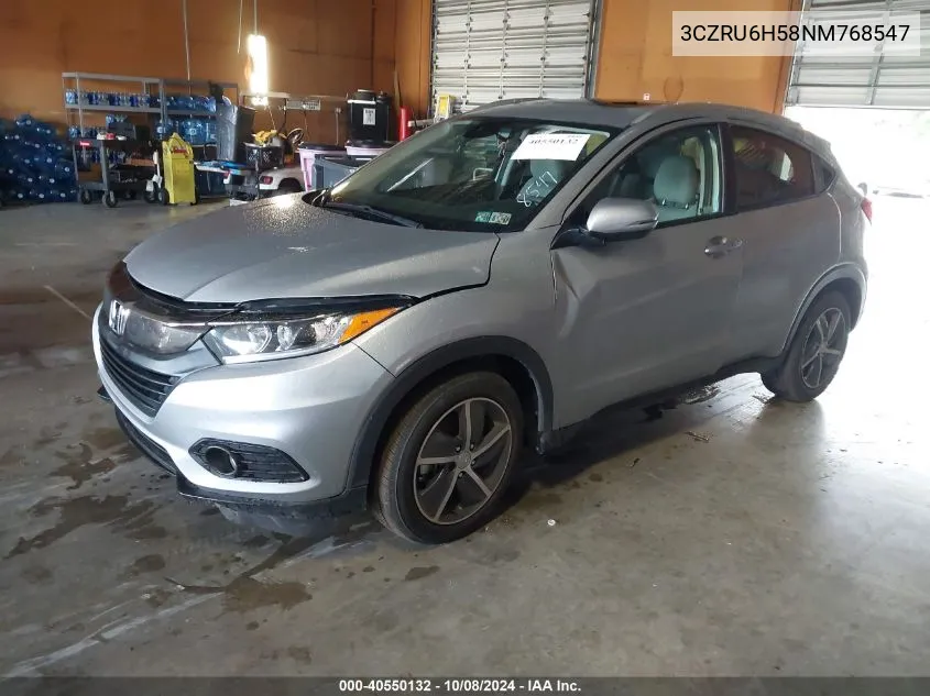 2022 Honda Hr-V Awd Ex VIN: 3CZRU6H58NM768547 Lot: 40550132