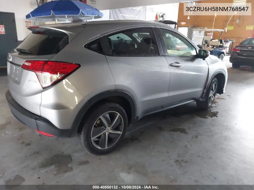 2022 Honda Hr-V Awd Ex VIN: 3CZRU6H58NM768547 Lot: 40550132