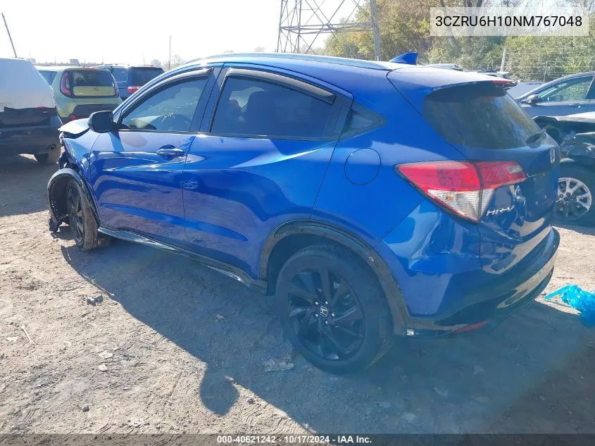 2022 Honda Hr-V Awd Sport VIN: 3CZRU6H10NM767048 Lot: 40621242