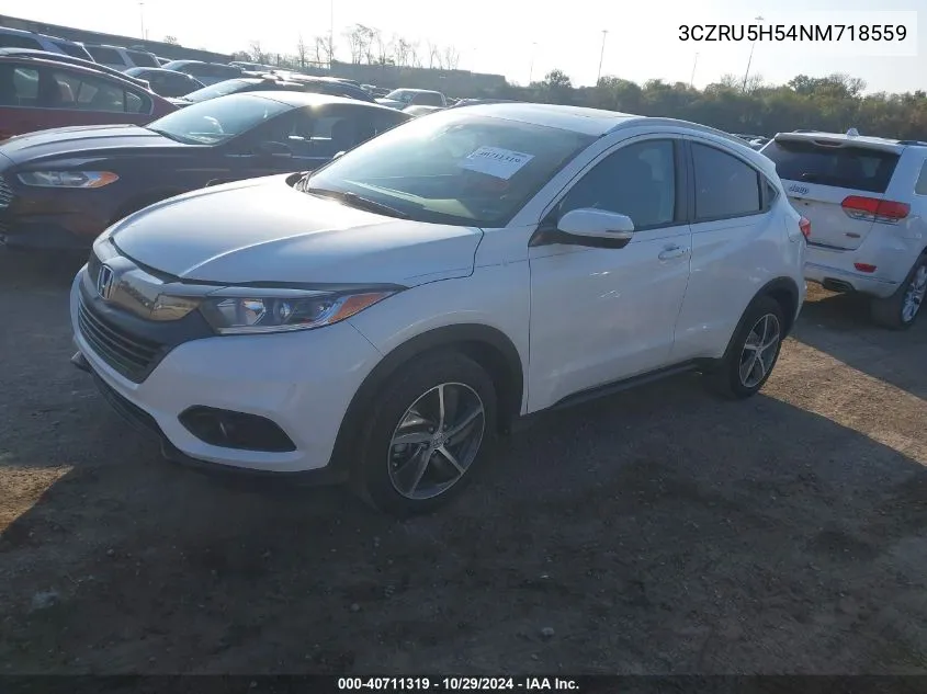 2022 Honda Hr-V 2Wd Ex VIN: 3CZRU5H54NM718559 Lot: 40711319