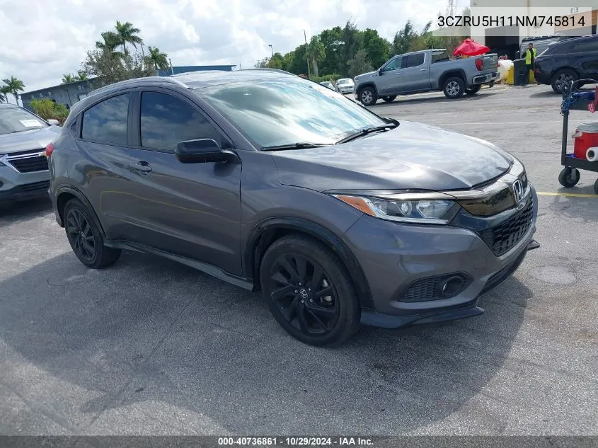 2022 Honda Hr-V 2Wd Sport VIN: 3CZRU5H11NM745814 Lot: 40736861