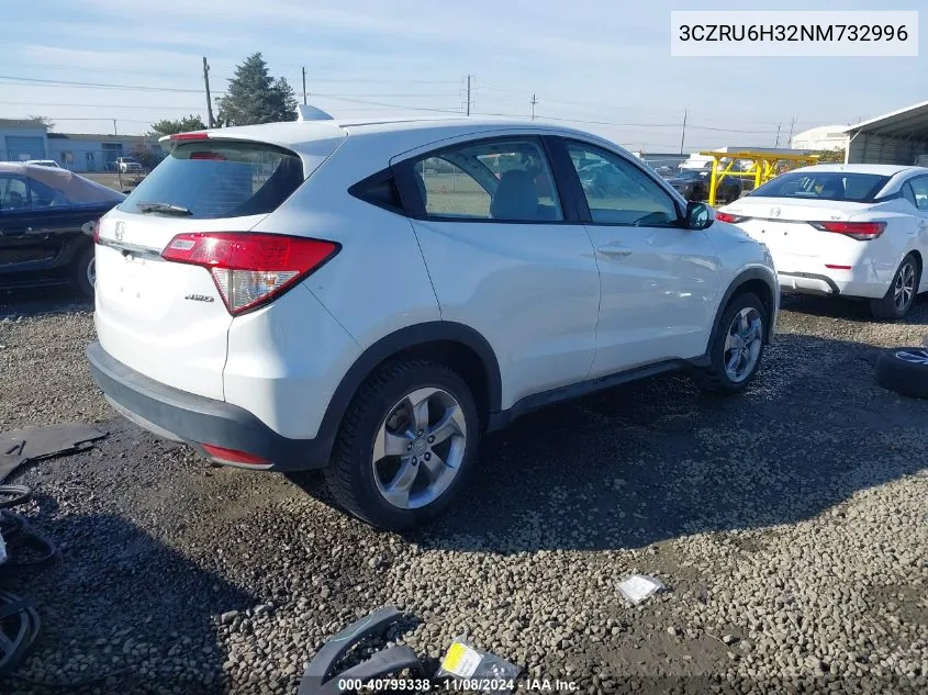 2022 Honda Hr-V Awd Lx VIN: 3CZRU6H32NM732996 Lot: 40799338