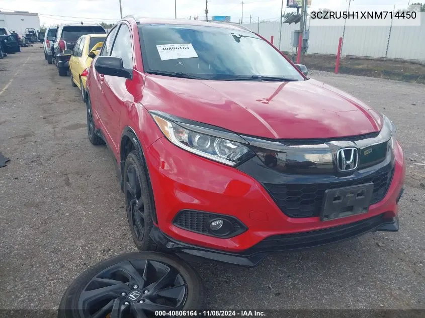 2022 Honda Hr-V 2Wd Sport VIN: 3CZRU5H1XNM714450 Lot: 40806164