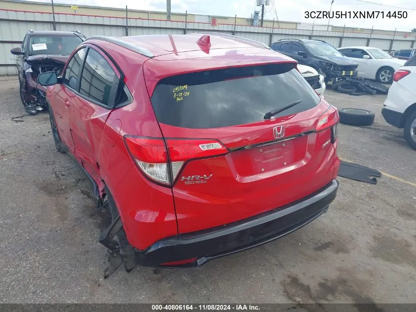 2022 Honda Hr-V 2Wd Sport VIN: 3CZRU5H1XNM714450 Lot: 40806164