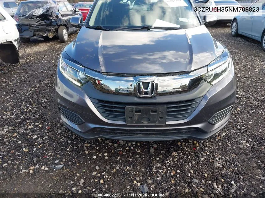 2022 Honda Hr-V Lx VIN: 3CZRU6H35NM708823 Lot: 40822261