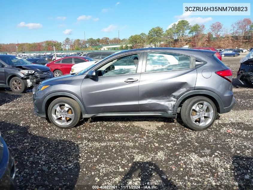 2022 Honda Hr-V Lx VIN: 3CZRU6H35NM708823 Lot: 40822261