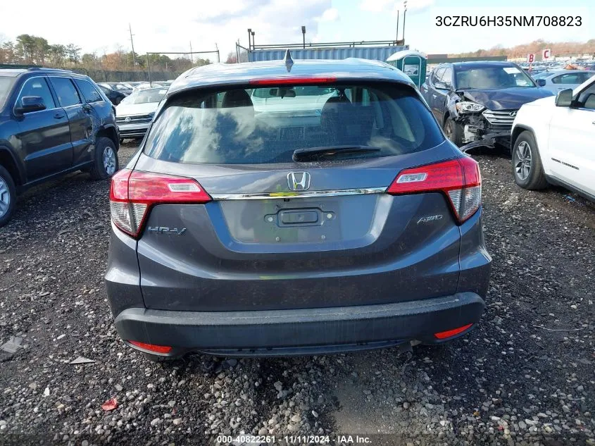 2022 Honda Hr-V Lx VIN: 3CZRU6H35NM708823 Lot: 40822261