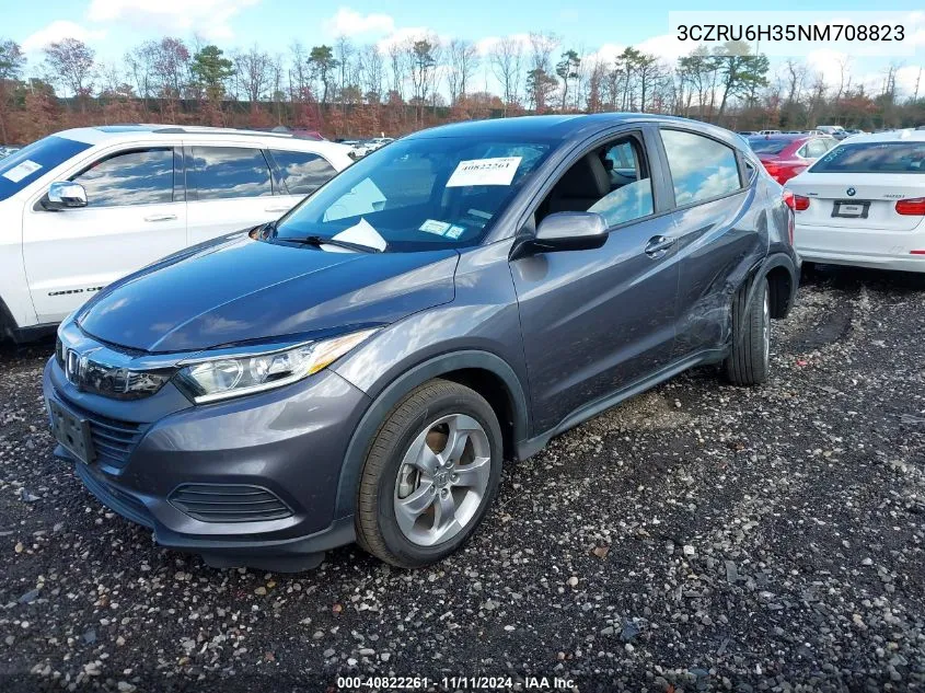 2022 Honda Hr-V Lx VIN: 3CZRU6H35NM708823 Lot: 40822261