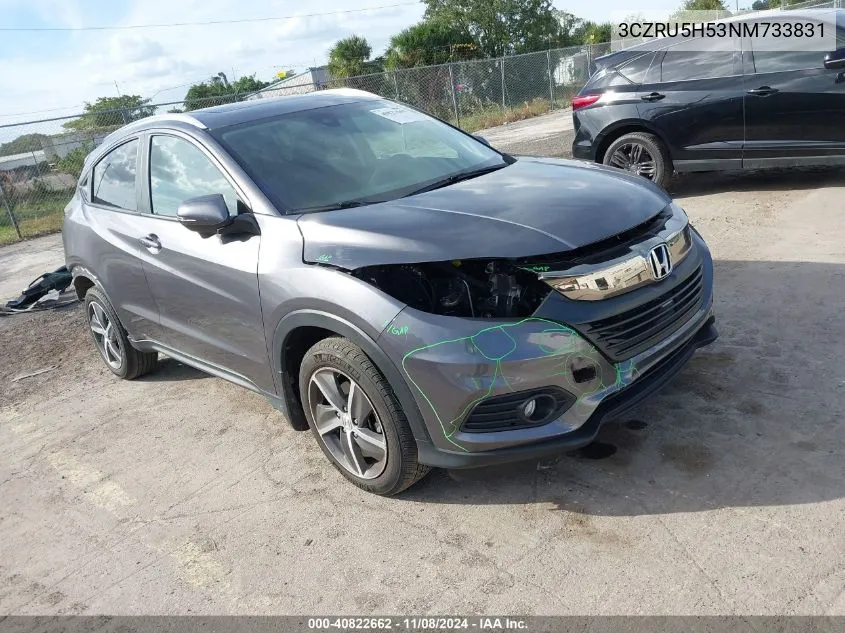 2022 Honda Hr-V 2Wd Ex VIN: 3CZRU5H53NM733831 Lot: 40822662