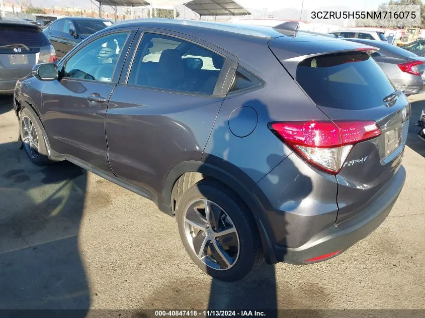 2022 Honda Hr-V 2Wd Ex VIN: 3CZRU5H55NM716075 Lot: 40847418