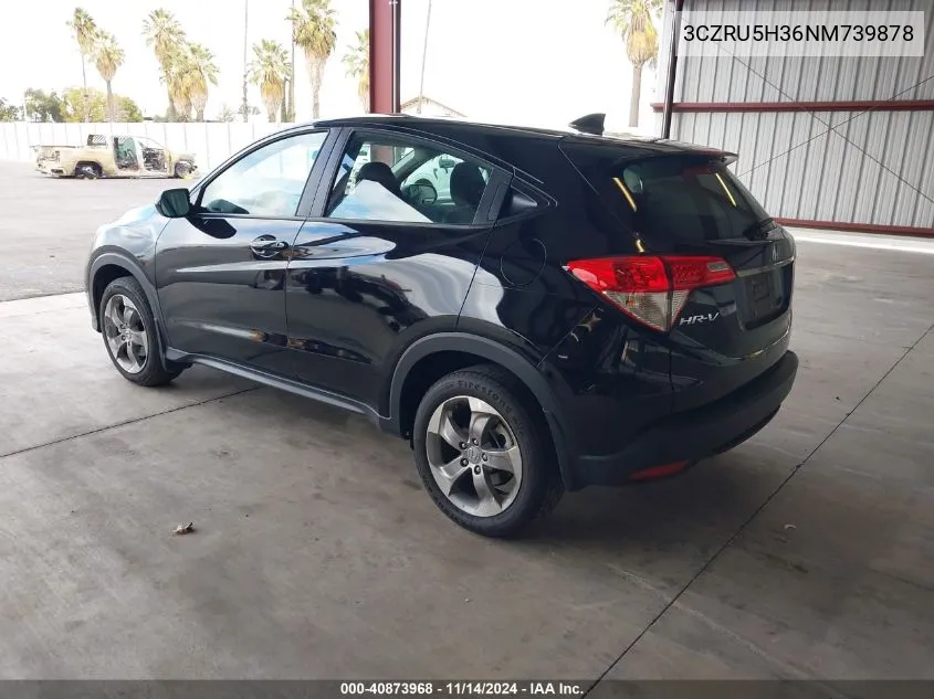 2022 Honda Hr-V 2Wd Lx VIN: 3CZRU5H36NM739878 Lot: 40873968