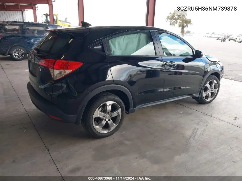 2022 Honda Hr-V 2Wd Lx VIN: 3CZRU5H36NM739878 Lot: 40873968