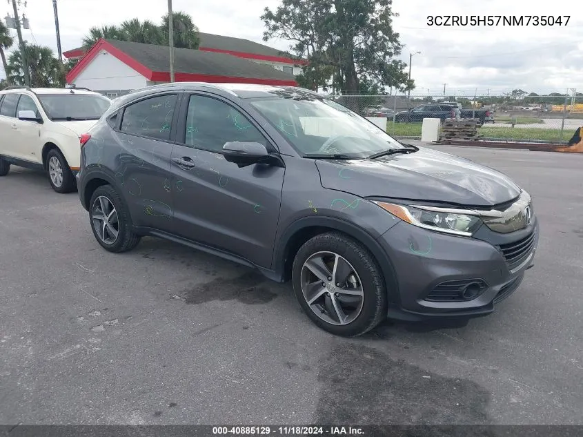 2022 Honda Hr-V 2Wd Ex VIN: 3CZRU5H57NM735047 Lot: 40885129