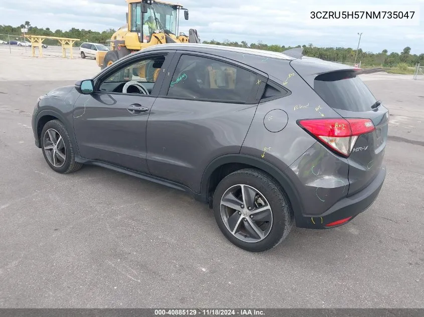 2022 Honda Hr-V 2Wd Ex VIN: 3CZRU5H57NM735047 Lot: 40885129