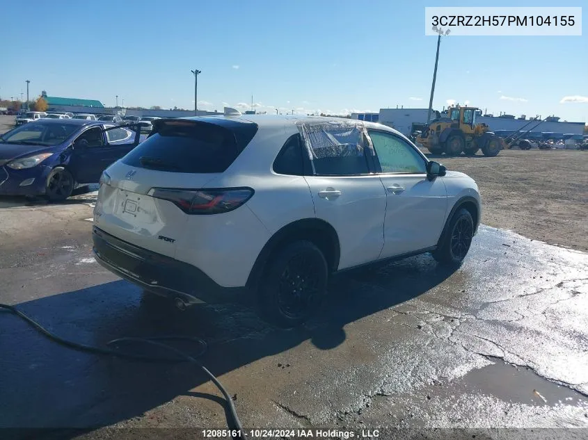 2023 Honda Hr-V Sport VIN: 3CZRZ2H57PM104155 Lot: 12085161