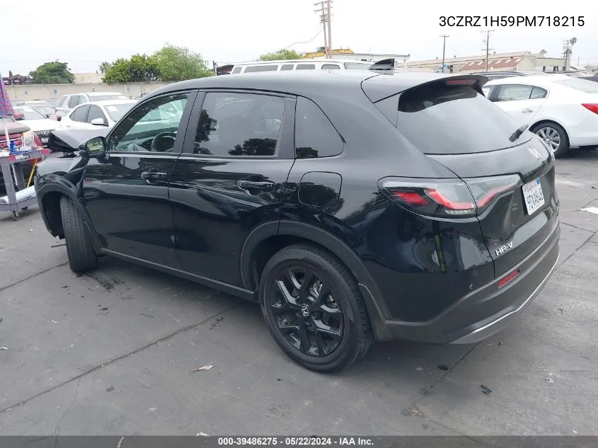 2023 Honda Hr-V 2Wd Sport VIN: 3CZRZ1H59PM718215 Lot: 39486275