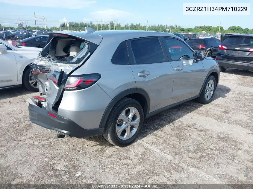 2023 Honda Hr-V 2Wd Lx VIN: 3CZRZ1H34PM710229 Lot: 39991333