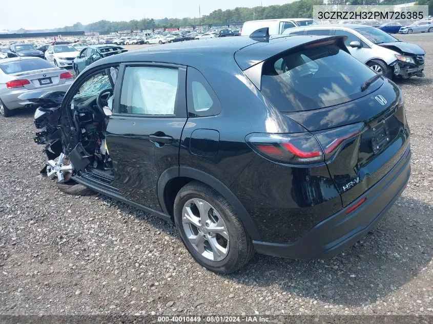 2023 Honda Hr-V Awd Lx VIN: 3CZRZ2H32PM726385 Lot: 40010449