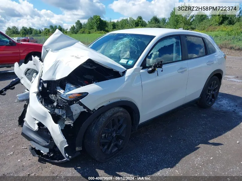 3CZRZ2H58PM722374 2023 Honda Hr-V Awd Sport