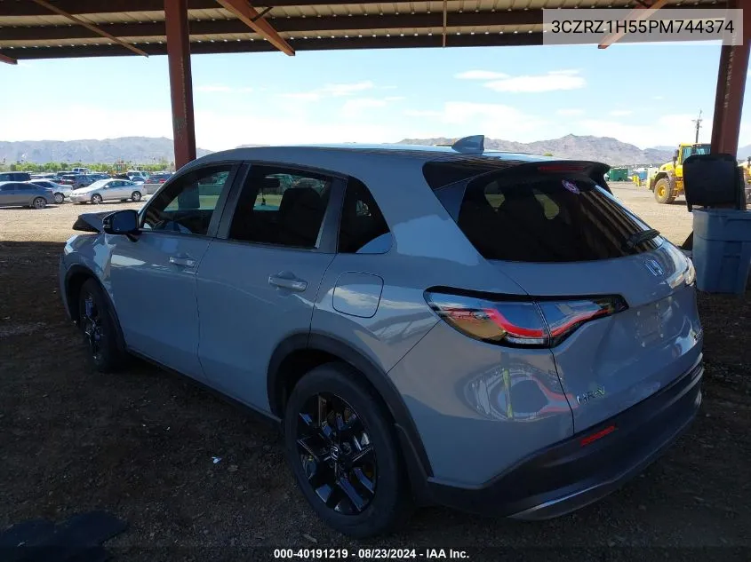 2023 Honda Hr-V 2Wd Sport VIN: 3CZRZ1H55PM744374 Lot: 40191219