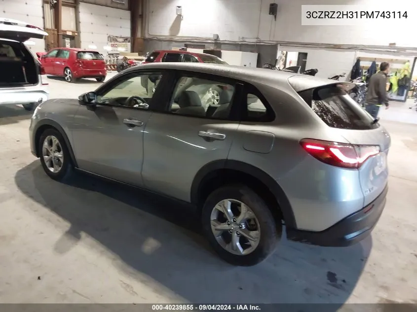 3CZRZ2H31PM743114 2023 Honda Hr-V Lx