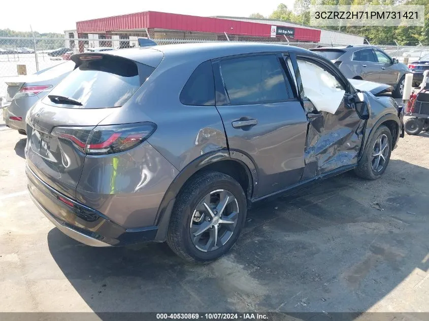 2023 Honda Hr-V Awd Ex-L VIN: 3CZRZ2H71PM731421 Lot: 40530869