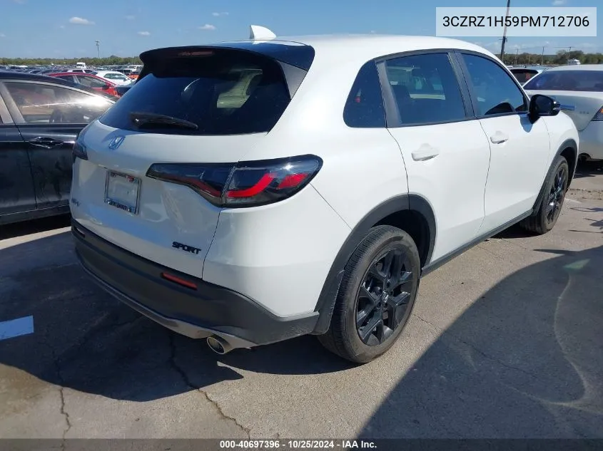 2023 Honda Hr-V 2Wd Sport VIN: 3CZRZ1H59PM712706 Lot: 40697396