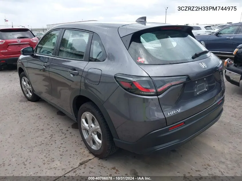 3CZRZ2H33PM744975 2023 Honda Hr-V Awd Lx