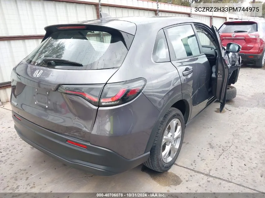 2023 Honda Hr-V Awd Lx VIN: 3CZRZ2H33PM744975 Lot: 40706078