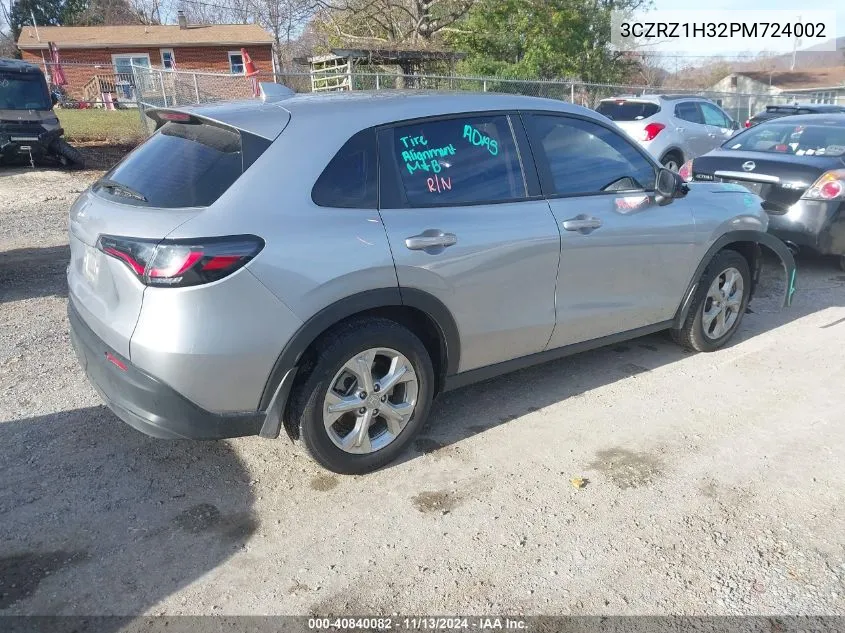 2023 Honda Hr-V 2Wd Lx VIN: 3CZRZ1H32PM724002 Lot: 40840082