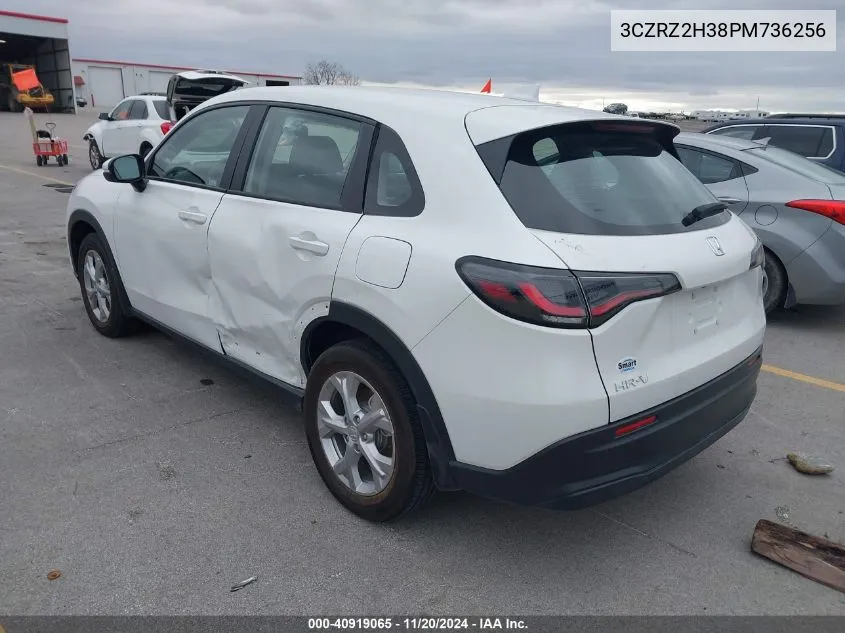 2023 Honda Hr-V Awd Lx VIN: 3CZRZ2H38PM736256 Lot: 40919065