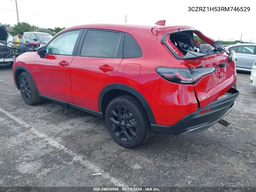 2024 Honda Hr-V 2Wd Sport/2Wd Sport W/O Bsi VIN: 3CZRZ1H53RM746529 Lot: 39835588